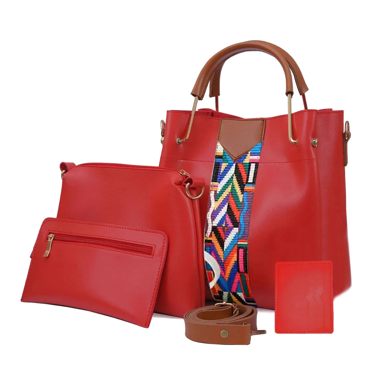 4 PC RED BAGS